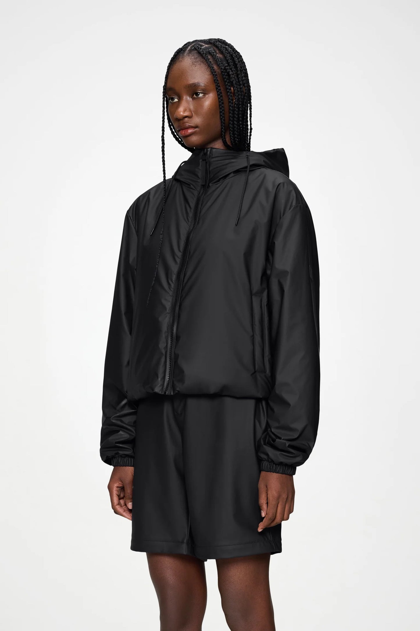 RAINS Lohja Short Insulated Jacket - Black