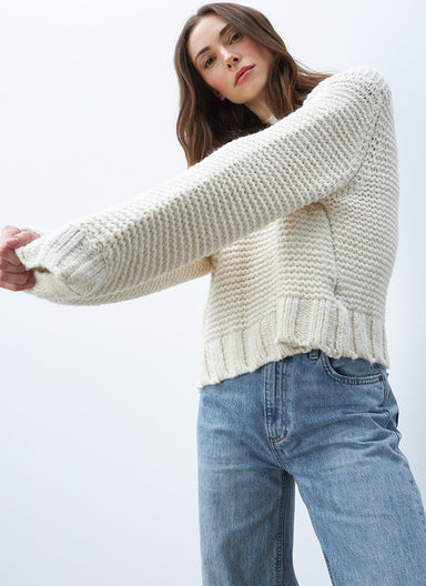 Line Annabelle Crewneck Sweater - Cream