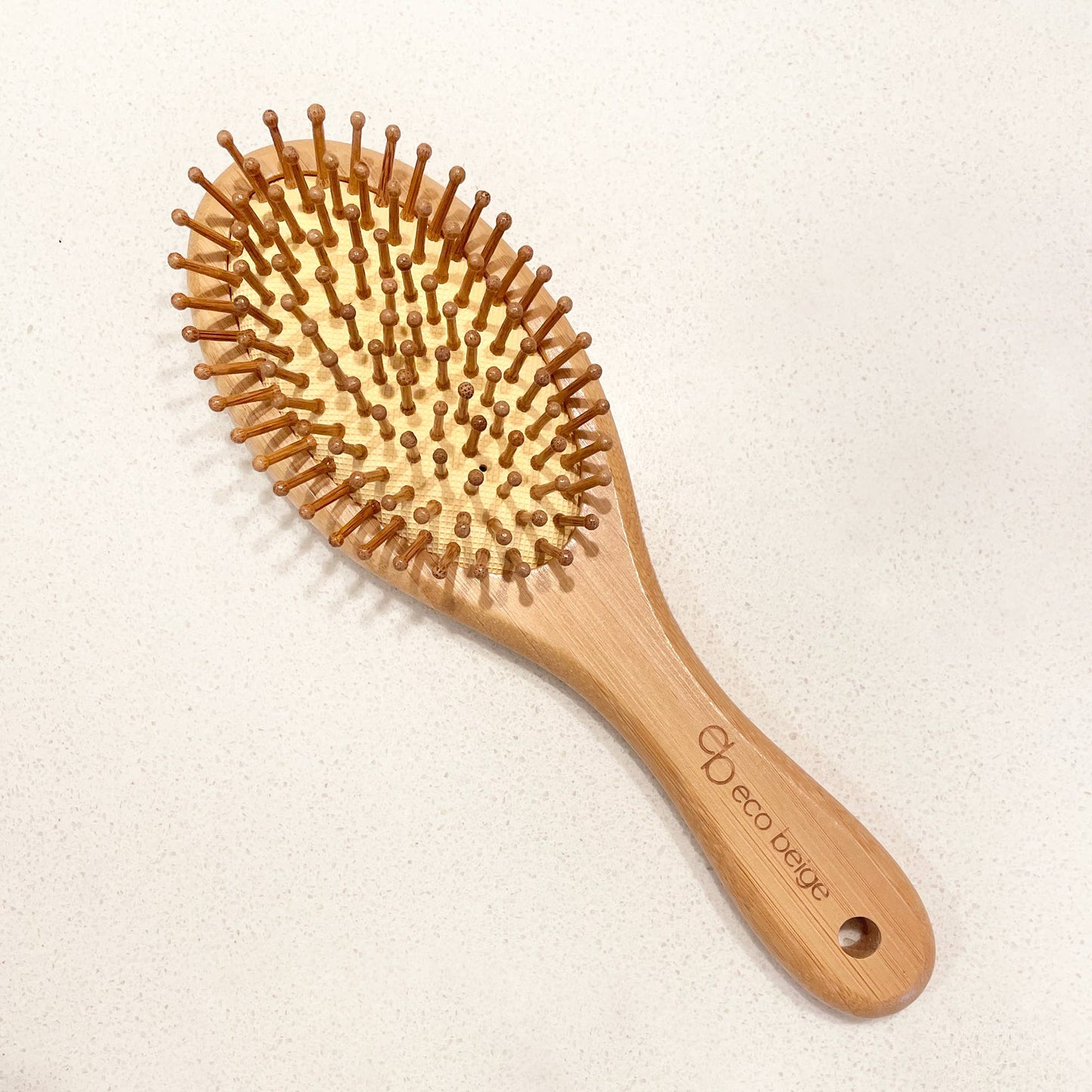 Cushioned Bamboo Hair Brush - Oval Mini