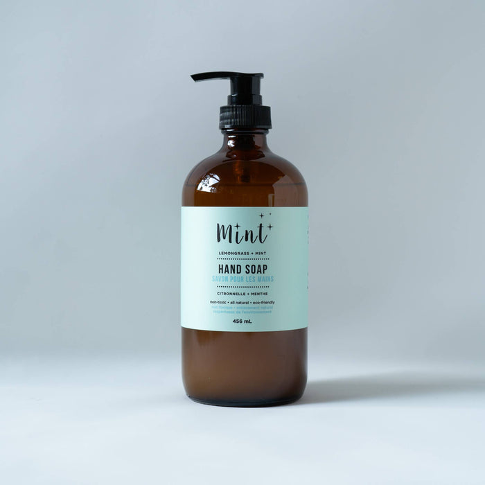 Mint Hand Soap - 456ml Glass Bottle