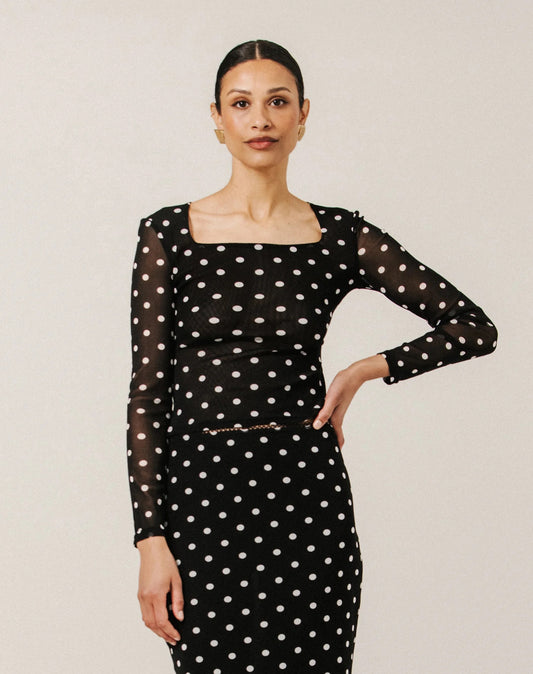 Brunette the Label Mesh Ballerina Top