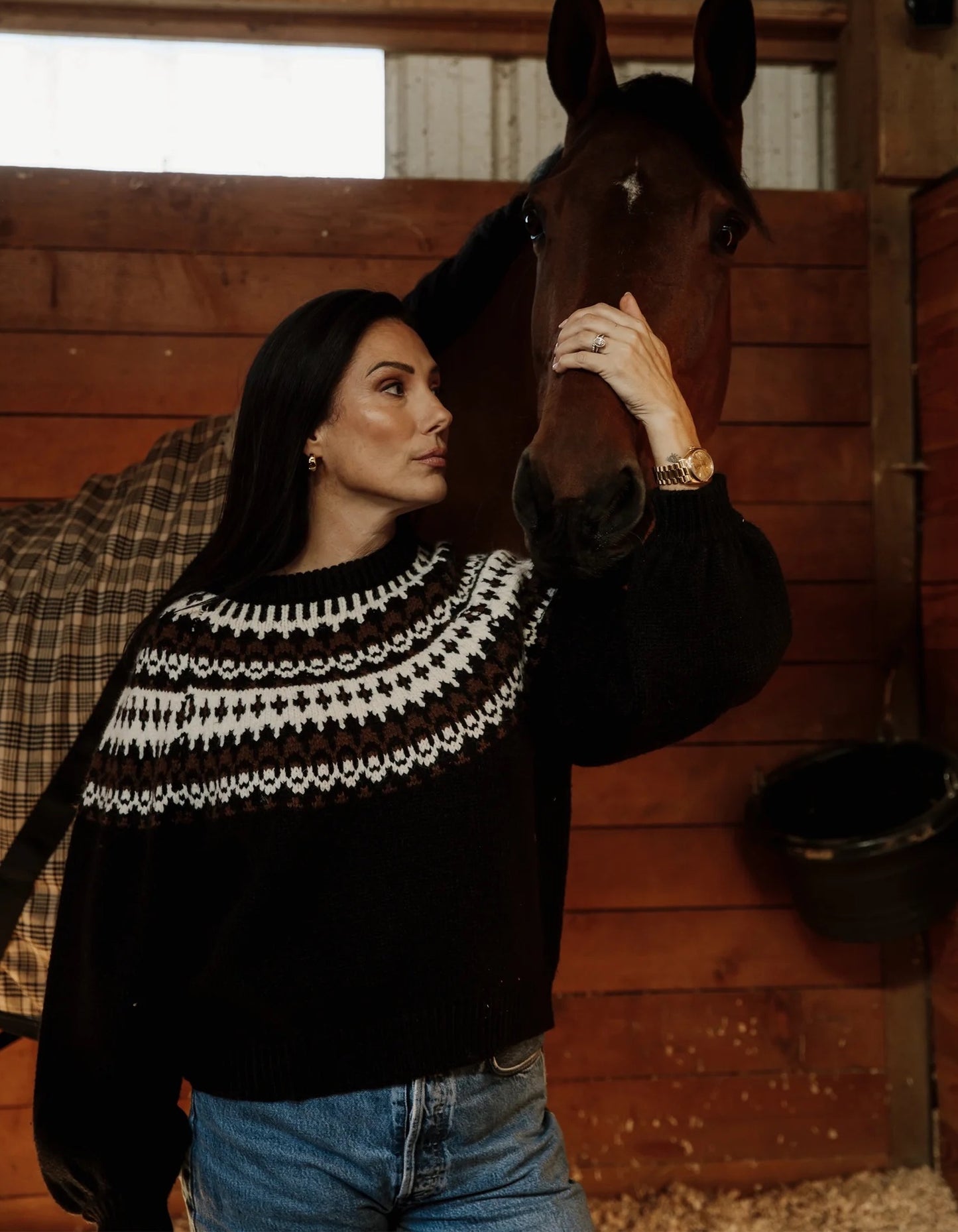 Brunette the Label Fair Isle Sweater