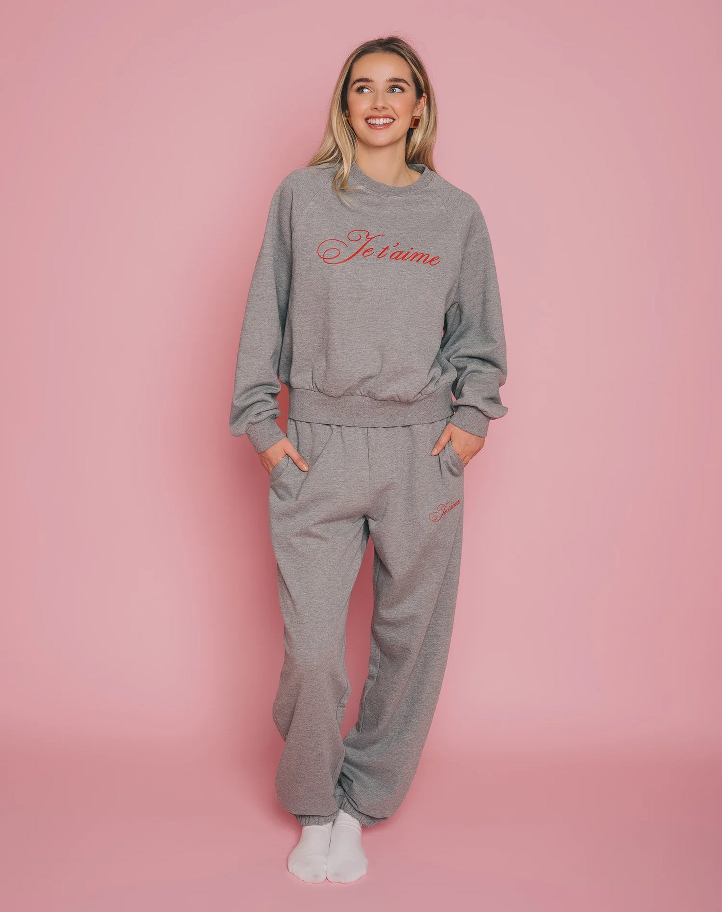 Brunette the Label "Je T'aime" Oversized Jogger
