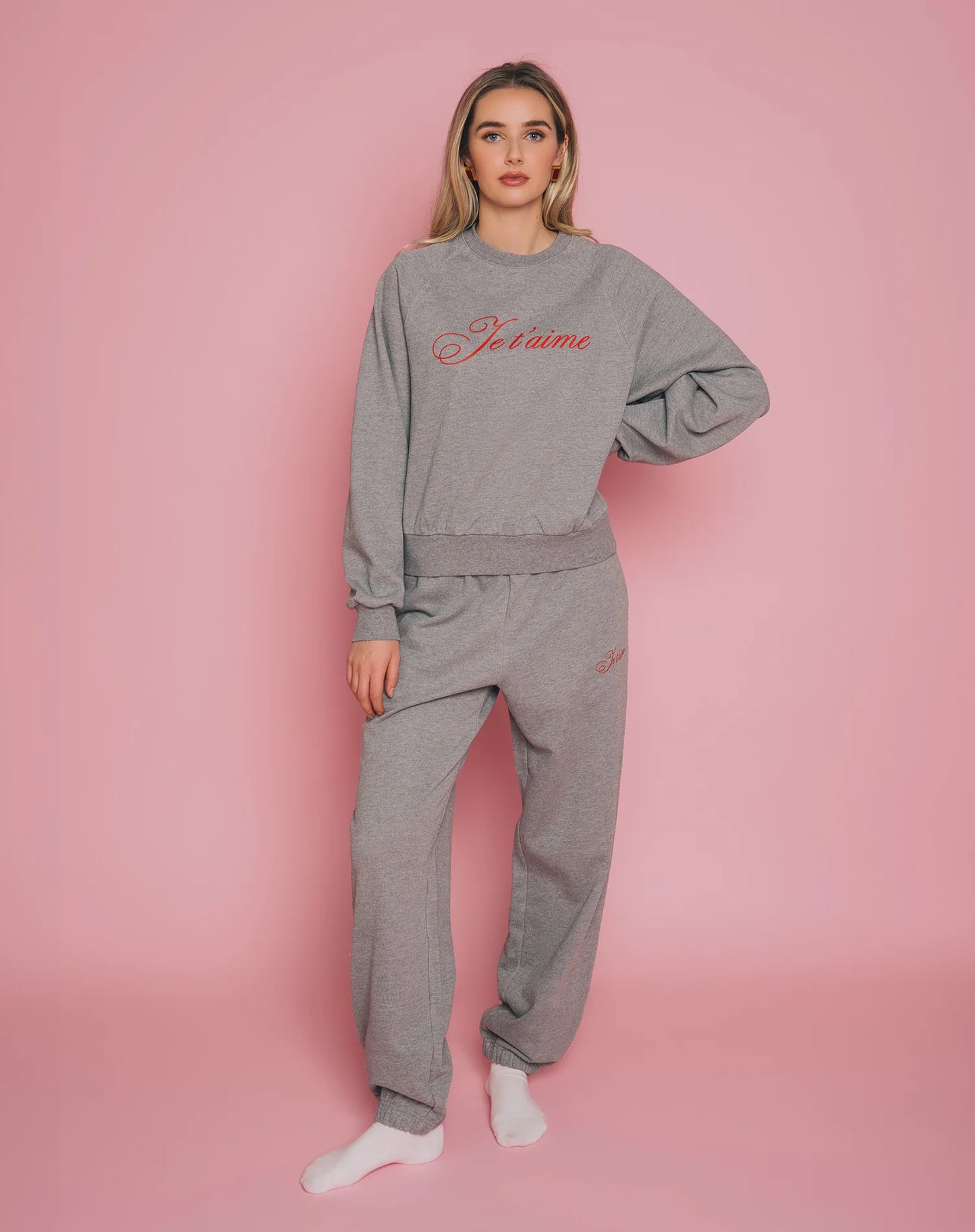 Brunette the Label "Je T'aime" Oversized Jogger