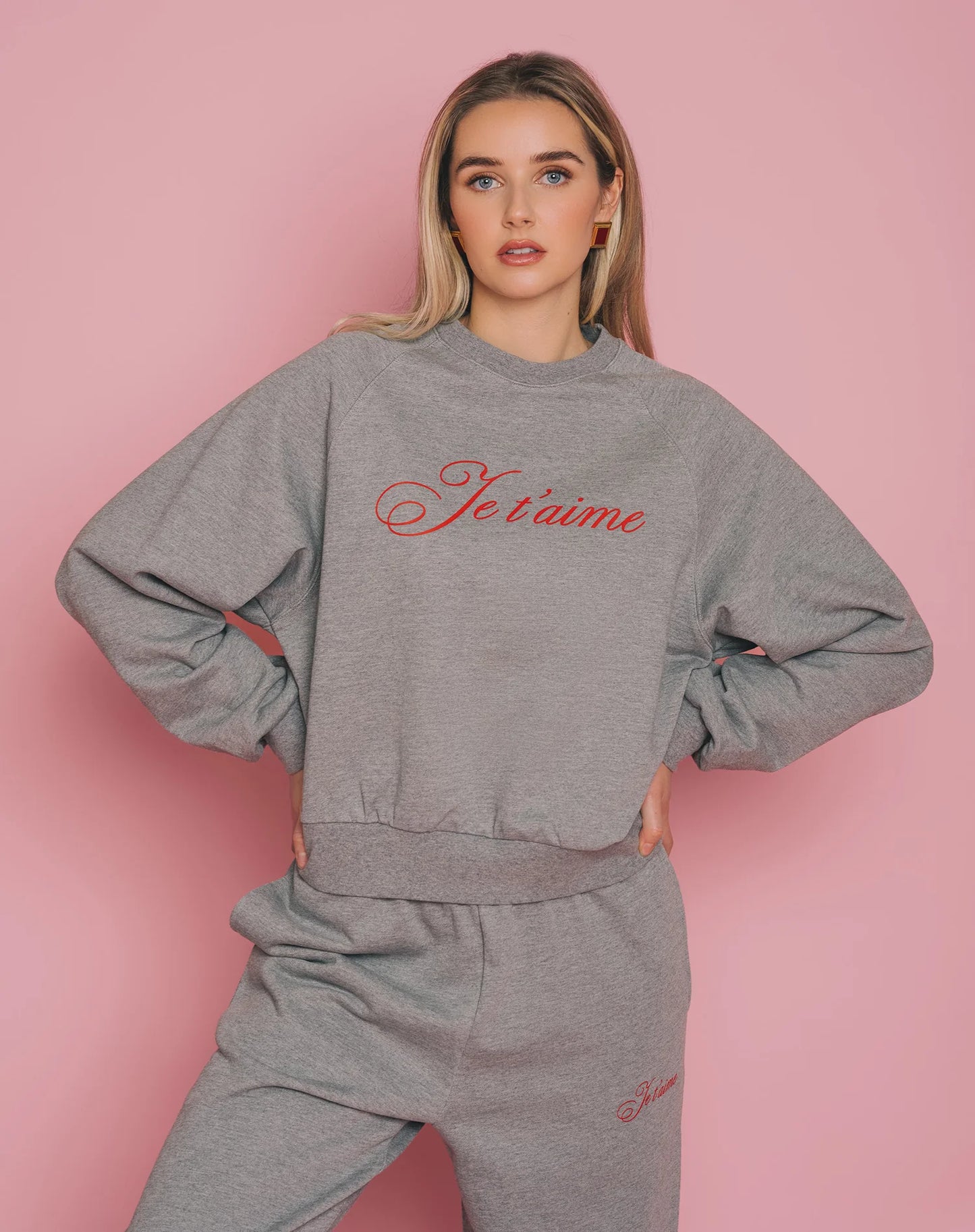 Brunette the Label "Je T'aime" Cousin Crew