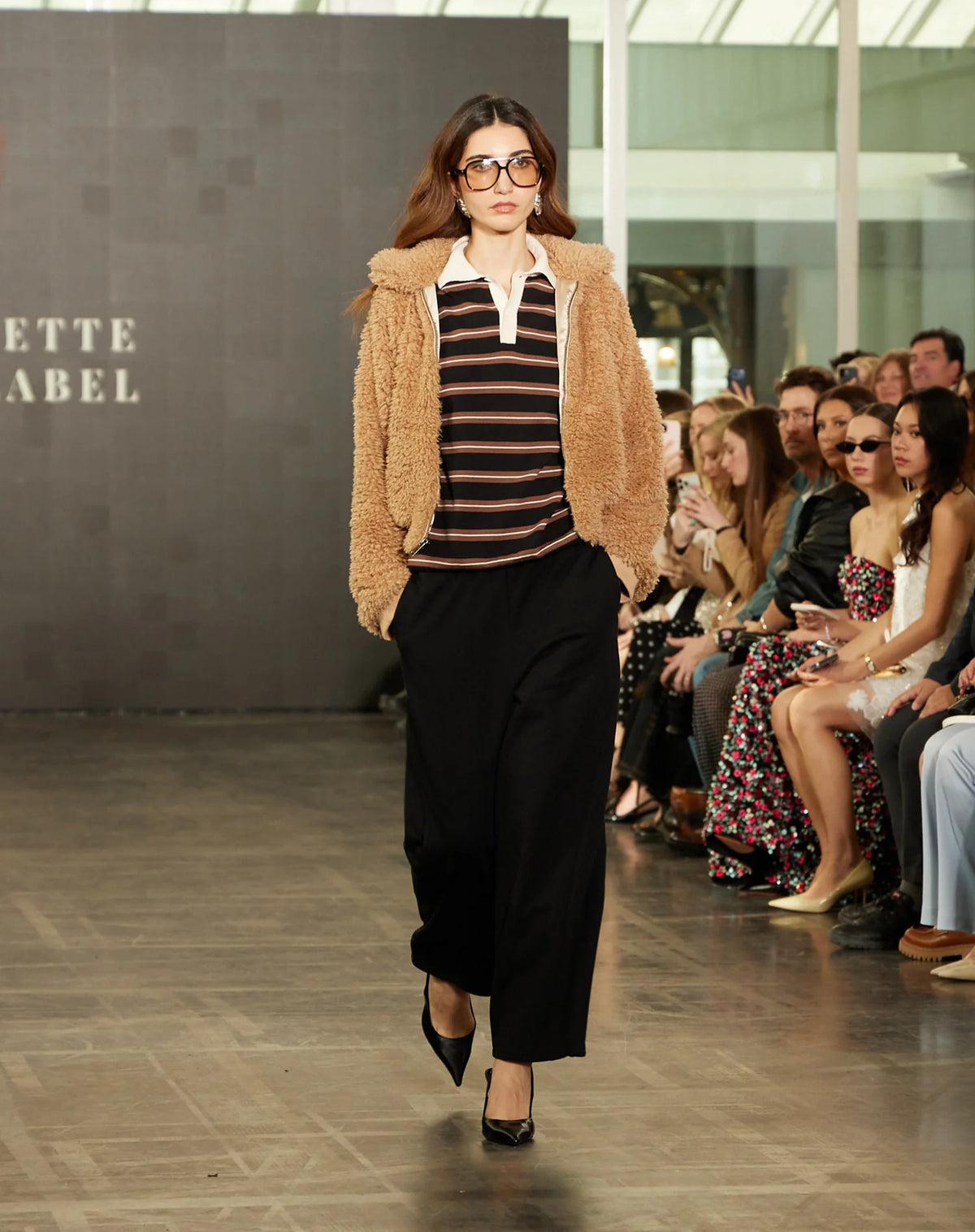 Brunette the Label Teddy Bear Sherpa Jacket - Tan