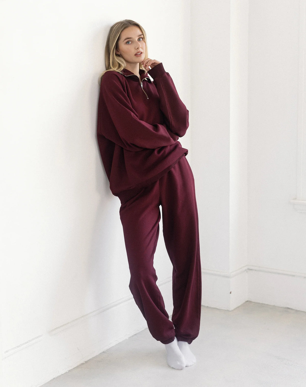 Brunette the Label Oversized Jogger - Plum