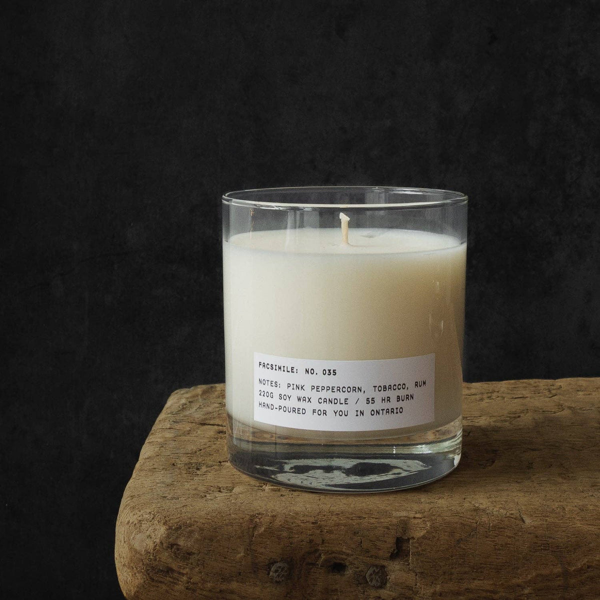 Facsimile No. 035: Pink Peppercorn, Tobacco, Dark Rum Candle