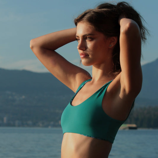Fenntessa Calypso Swim Top - Turquoise/ Flower Power