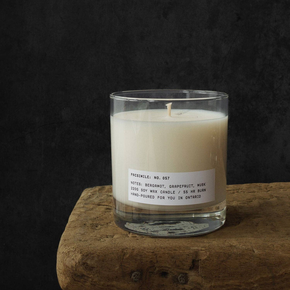 Facsimile No. 057: Bergamot, Grapefruit, Musk Candle