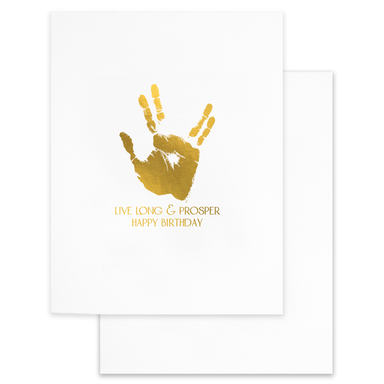 Cardideology Greeting Card - Live Long & Prosper