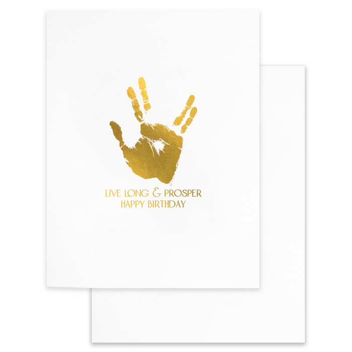 Cardideology Greeting Card - Live Long & Prosper