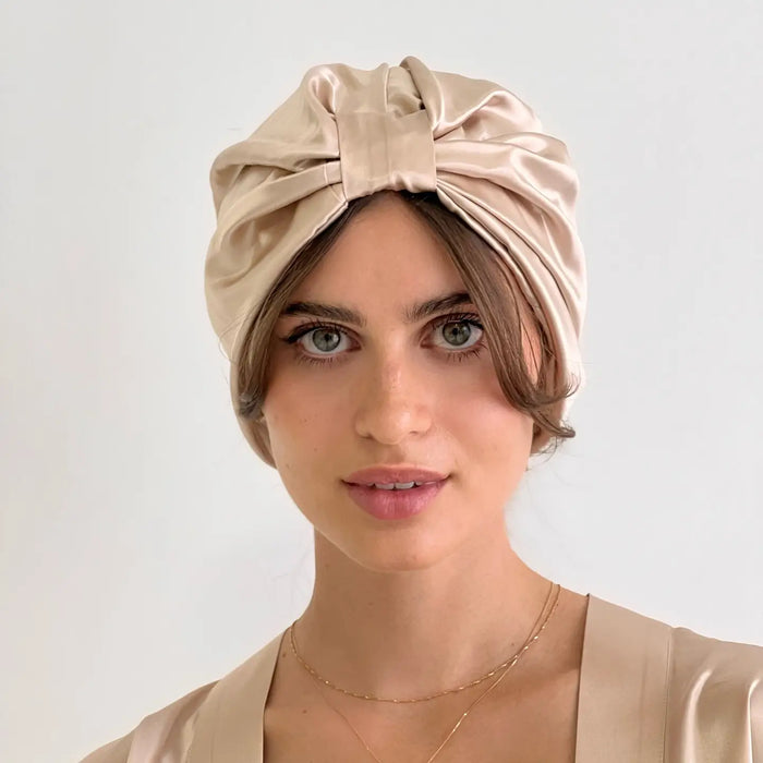 Organic Silk Hair Turban - Various Colours