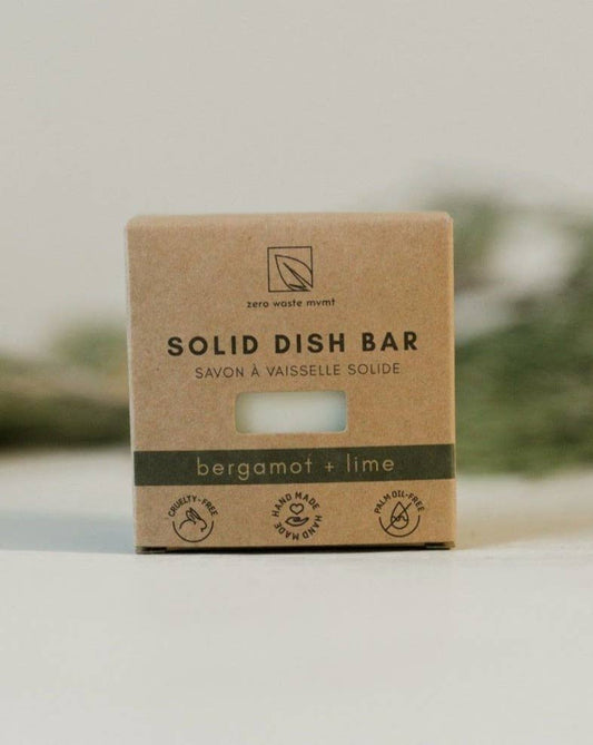 Zero Waste MVMT - Solid Dish Soap Bar - Bergamot + Lime
