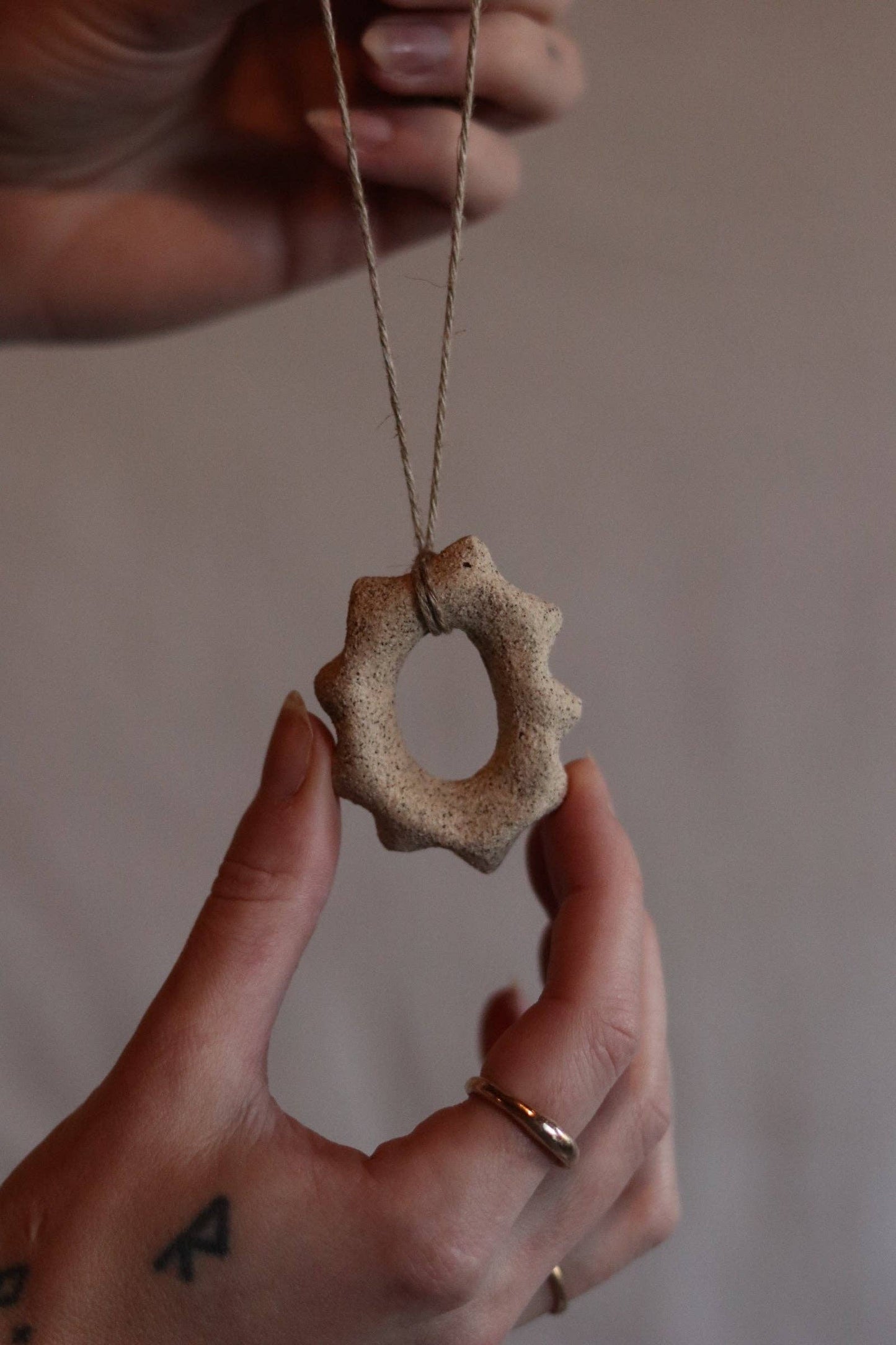 of the earth:: Gathered Earth Ornament - Textured Hoop