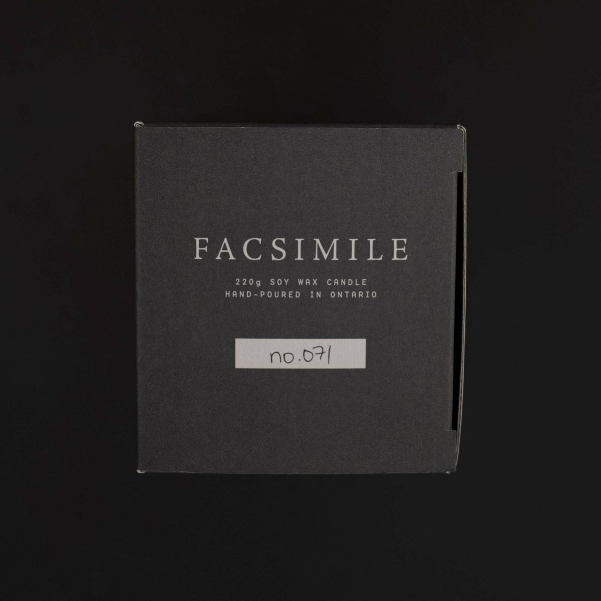 Facsimile No. 073: Cedarwood, Raspberry, Ambroxan Candle