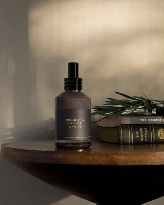 James Street Co. Oakmoss + Amber Room/Linen Spray
