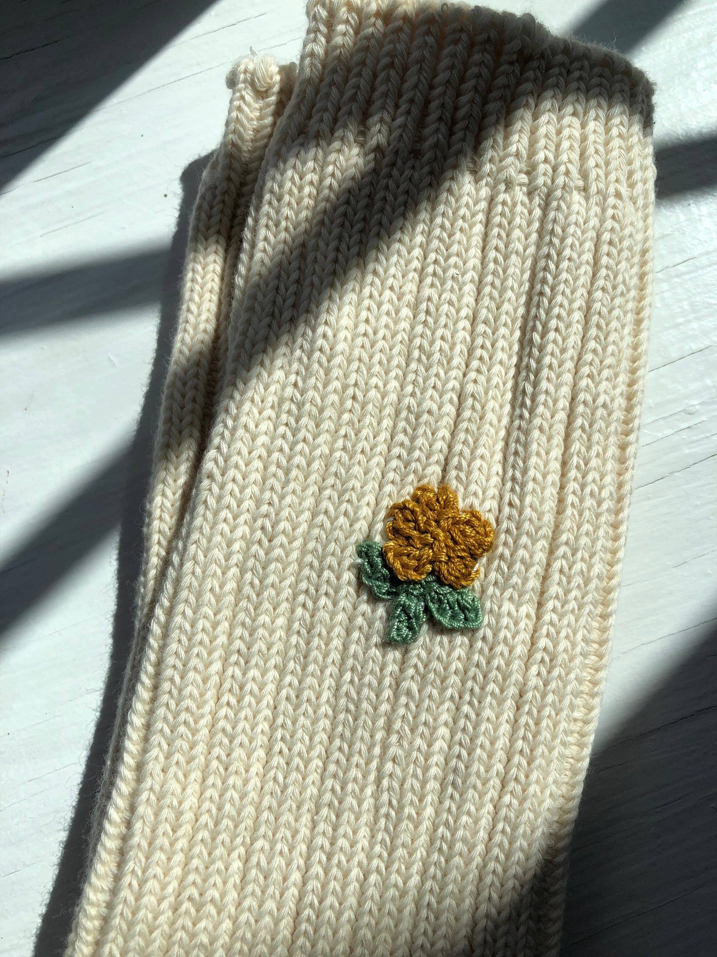Crochet Wildflower Socks - Various Colours