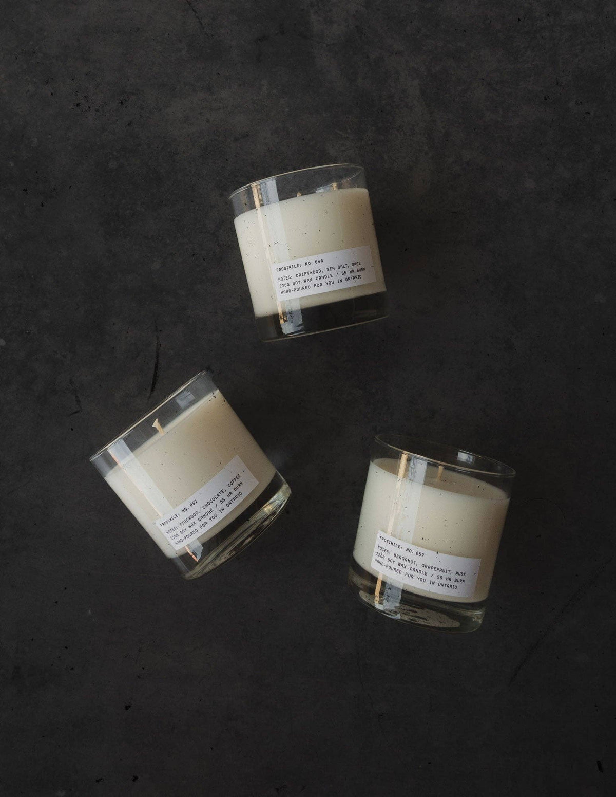 Facsimile No. 023: Sandalwood, Cedar, Smoke Candle