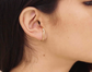 Ear Cuff Stud Earring - Gold