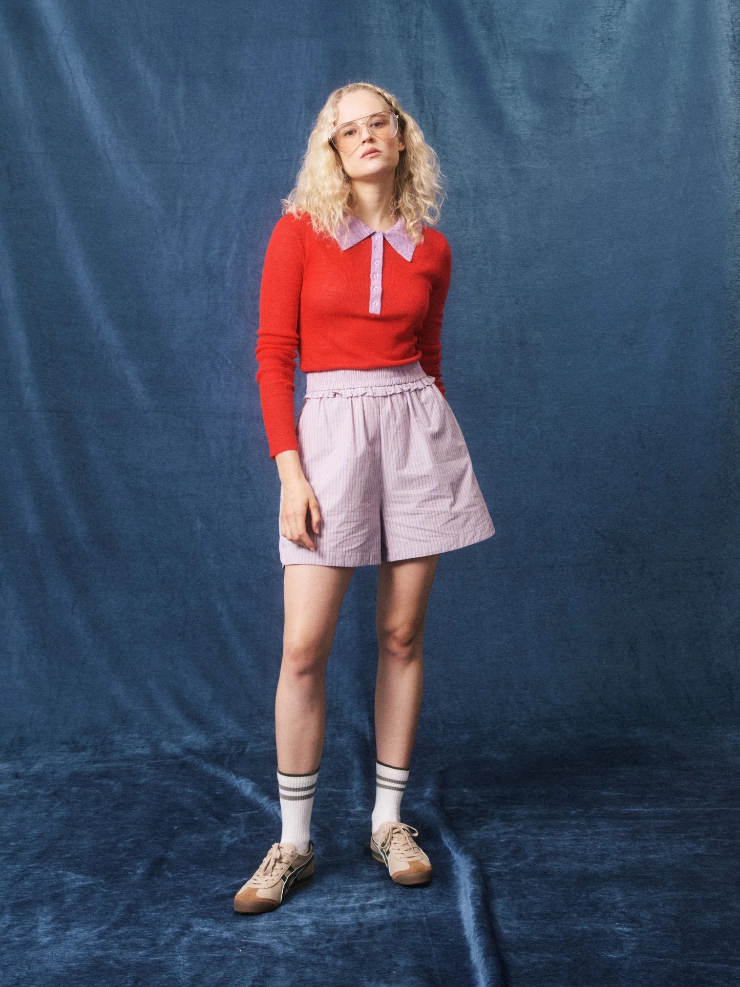 FRNCH Gabriela Polo Sweater - Rouge