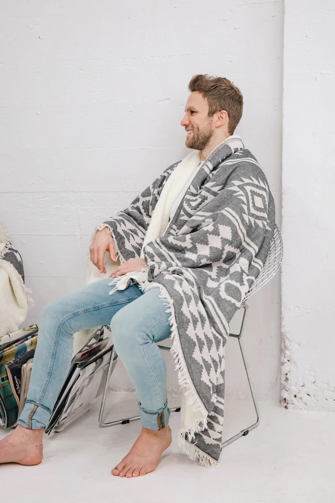 Tofino Towel Co. Beach Fleece Throw - Granite