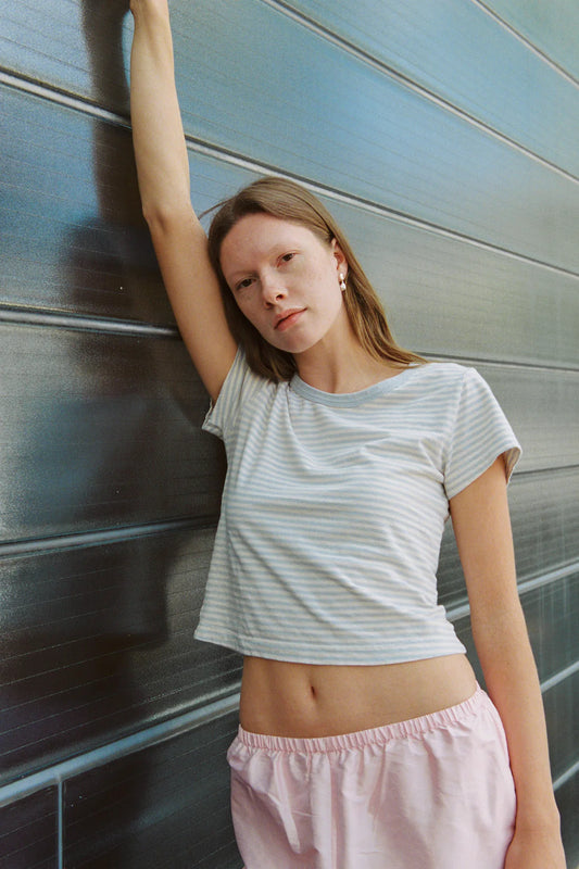 Merge Hemp Mini Tee - Day Daydream Stripes