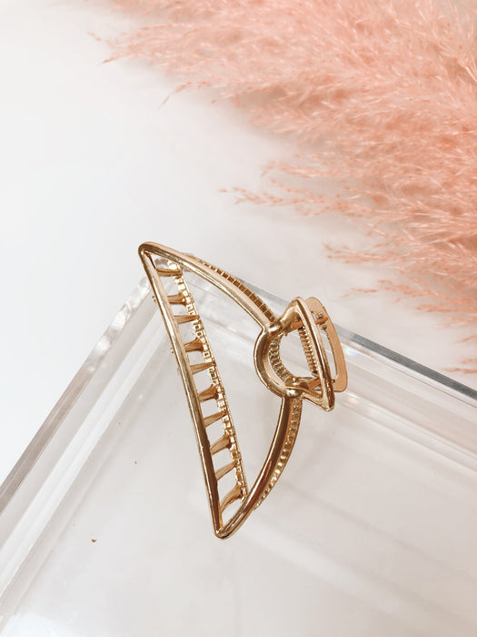 Rose Gold Metal Claw Clip