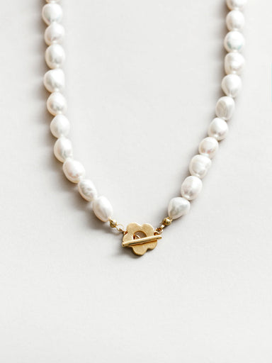 Wolf Circus Lola Pearl Necklace in Gold