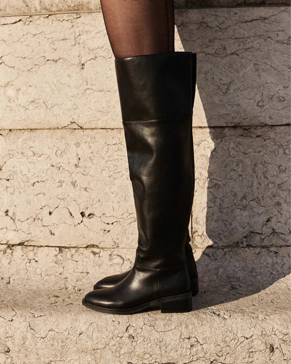 Quispe Over The Knee Boots - Black