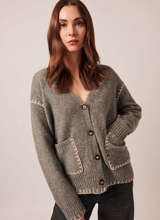 Noelle Cardigan - Smoky Quartz