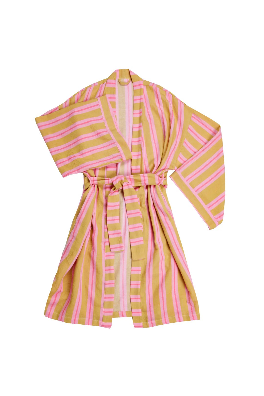 Tofino Towel Co. The Mistral Unisex Striped Belted Robe - Sunset Mix