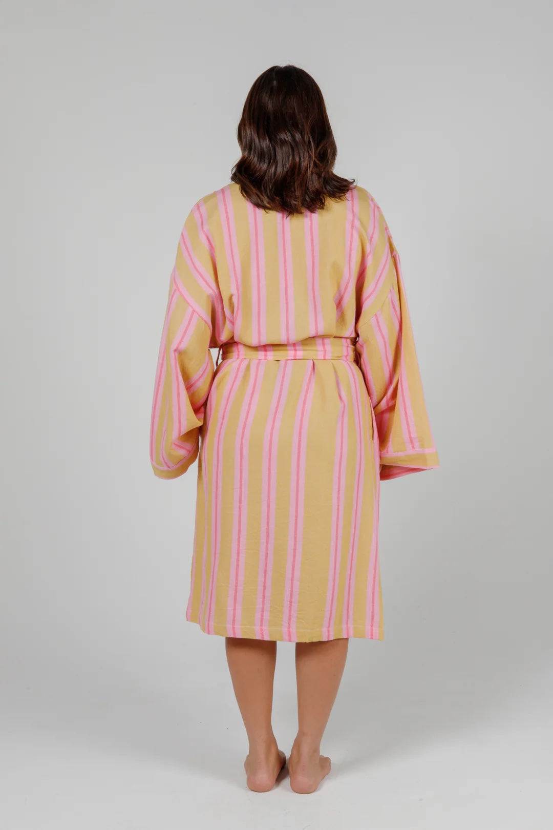 Tofino Towel Co. The Mistral Unisex Striped Belted Robe - Sunset Mix