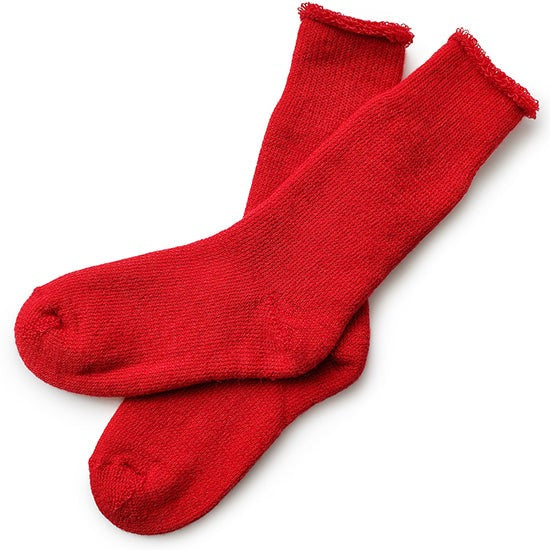Thermohair Ladies Regular Crew Socks - Grey, Black, Natural and Red