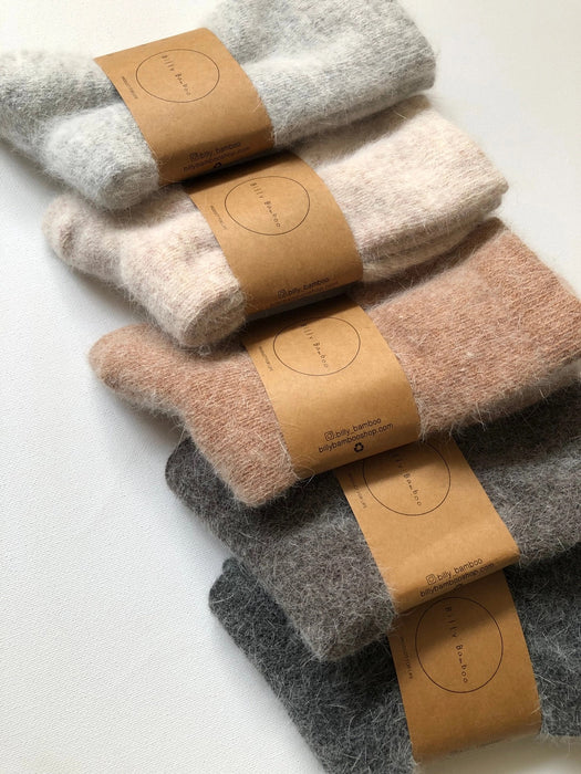 Fluffy Angora Socks - Various