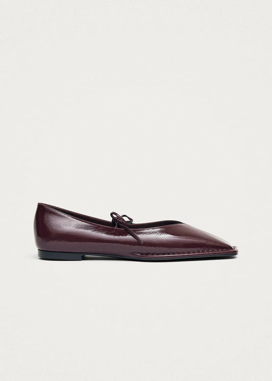 Alohas Sway Burgundy Leather Ballet Flats