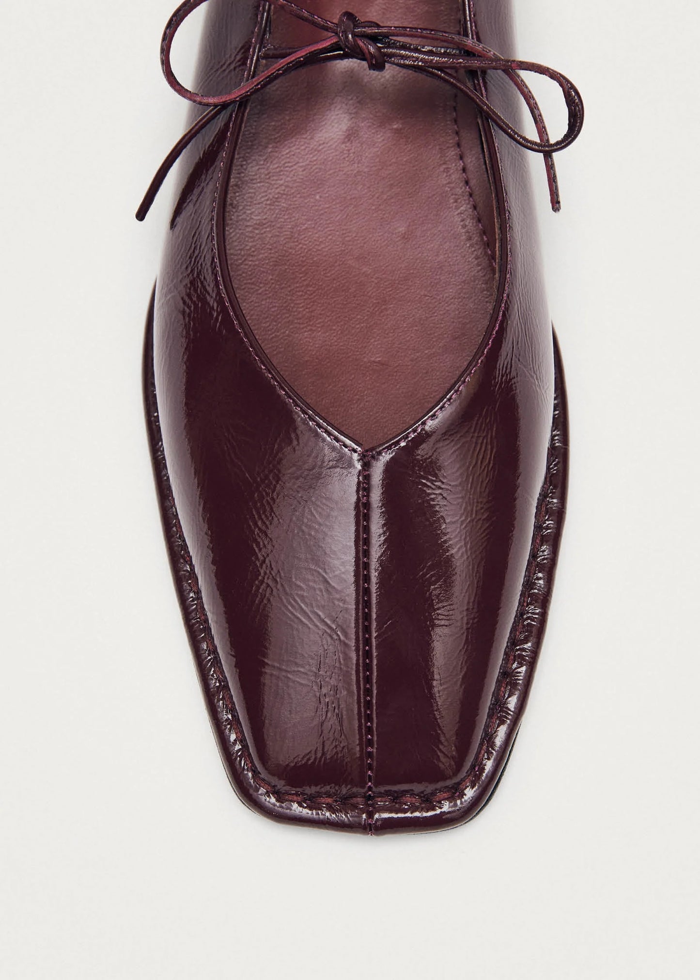 Alohas Sway Burgundy Leather Ballet Flats