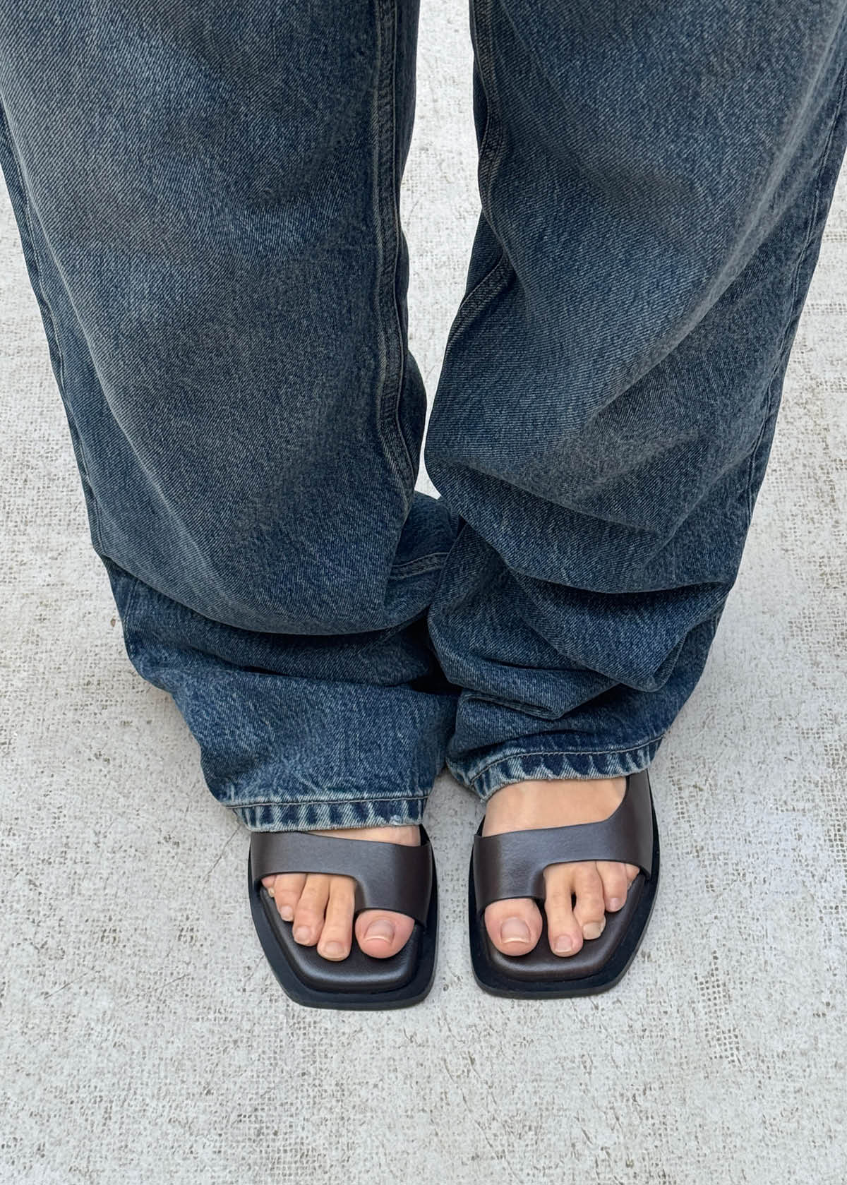 Alohas Tebas Brown Leather Sandals