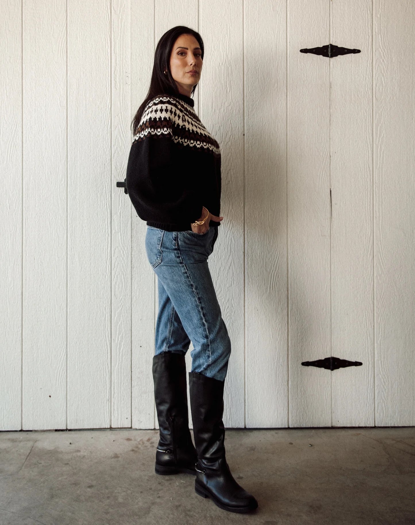 Brunette the Label Fair Isle Sweater