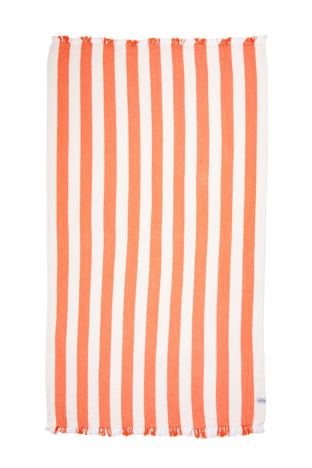 Tofino Towel Co. The Banks Stripe Gauze Muslin Turkish Towel - Coral