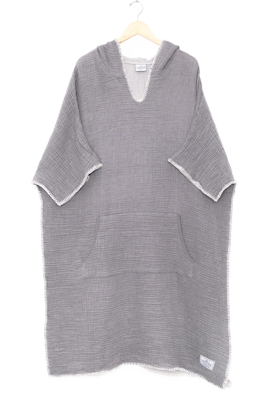 Tofino Towel Co. Long Unisex Muslin Surf Poncho - Black