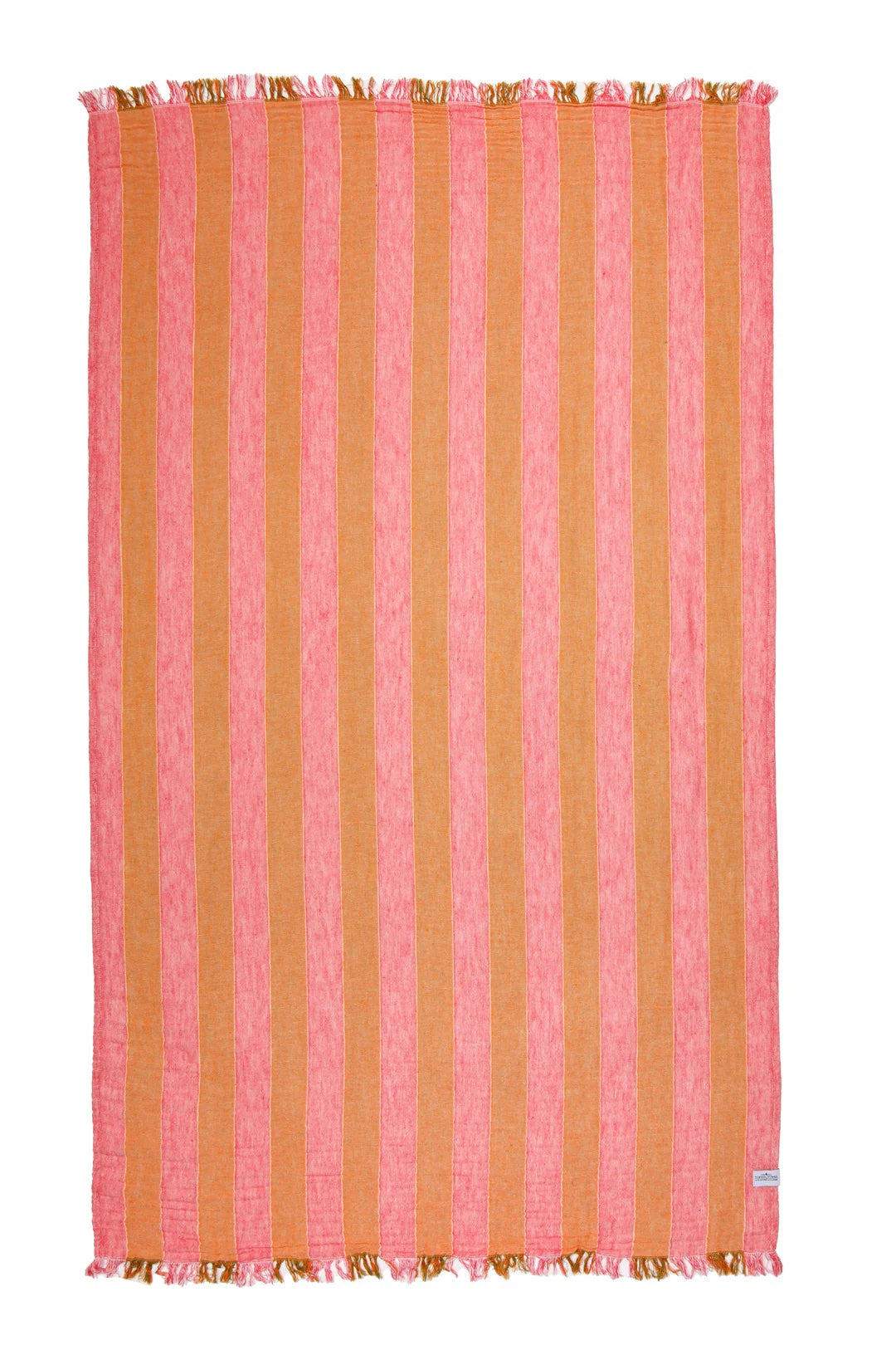 Tofino Towel Co. The Banks Stripe Gauze Muslin Turkish Towel - Pink Multi Stripe
