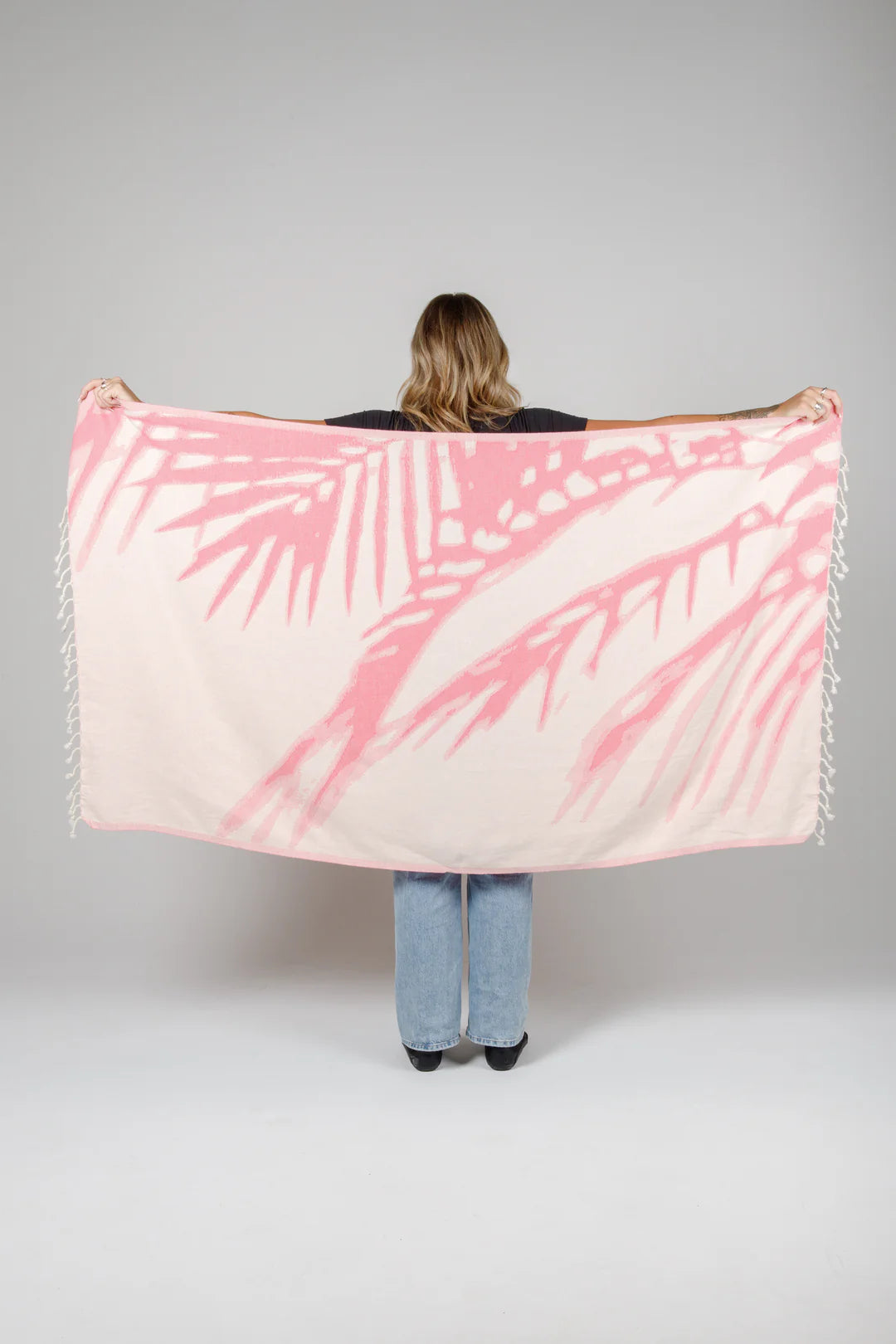 Tofino Towel Co. The Somers Palm Turkish Towel - Pink