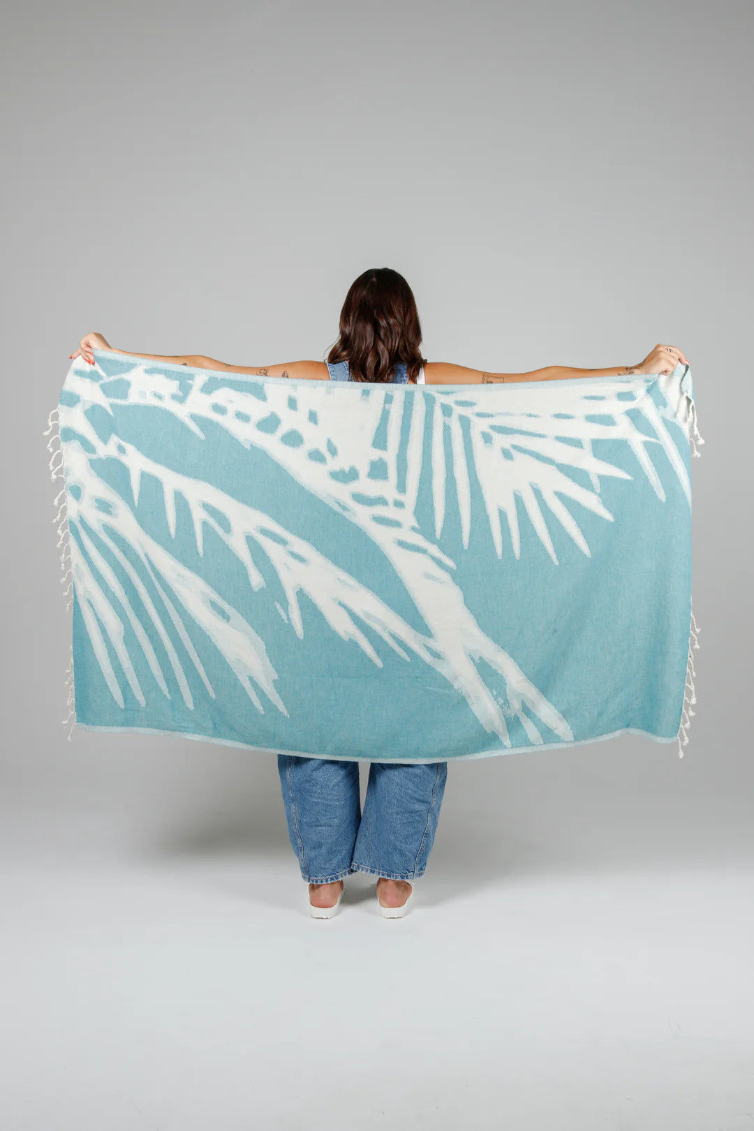 Tofino Towel Co. The Somers Palm Turkish Towel - Teal