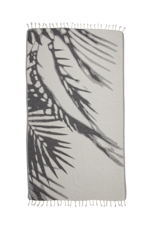 Tofino Towel Co. The Somers Palm Turkish Towel - Granite