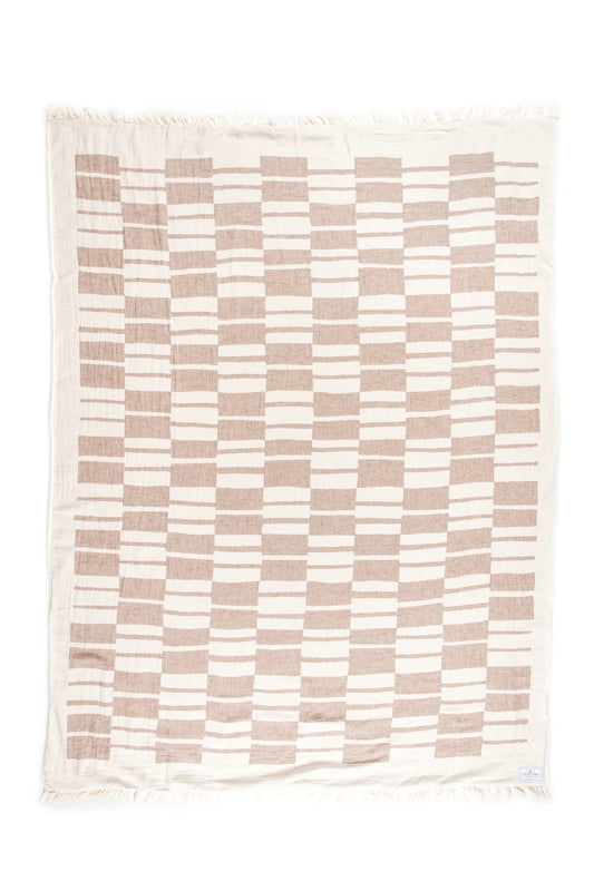 Tofino Towel Co. Vance Fleece Throw - Walnut