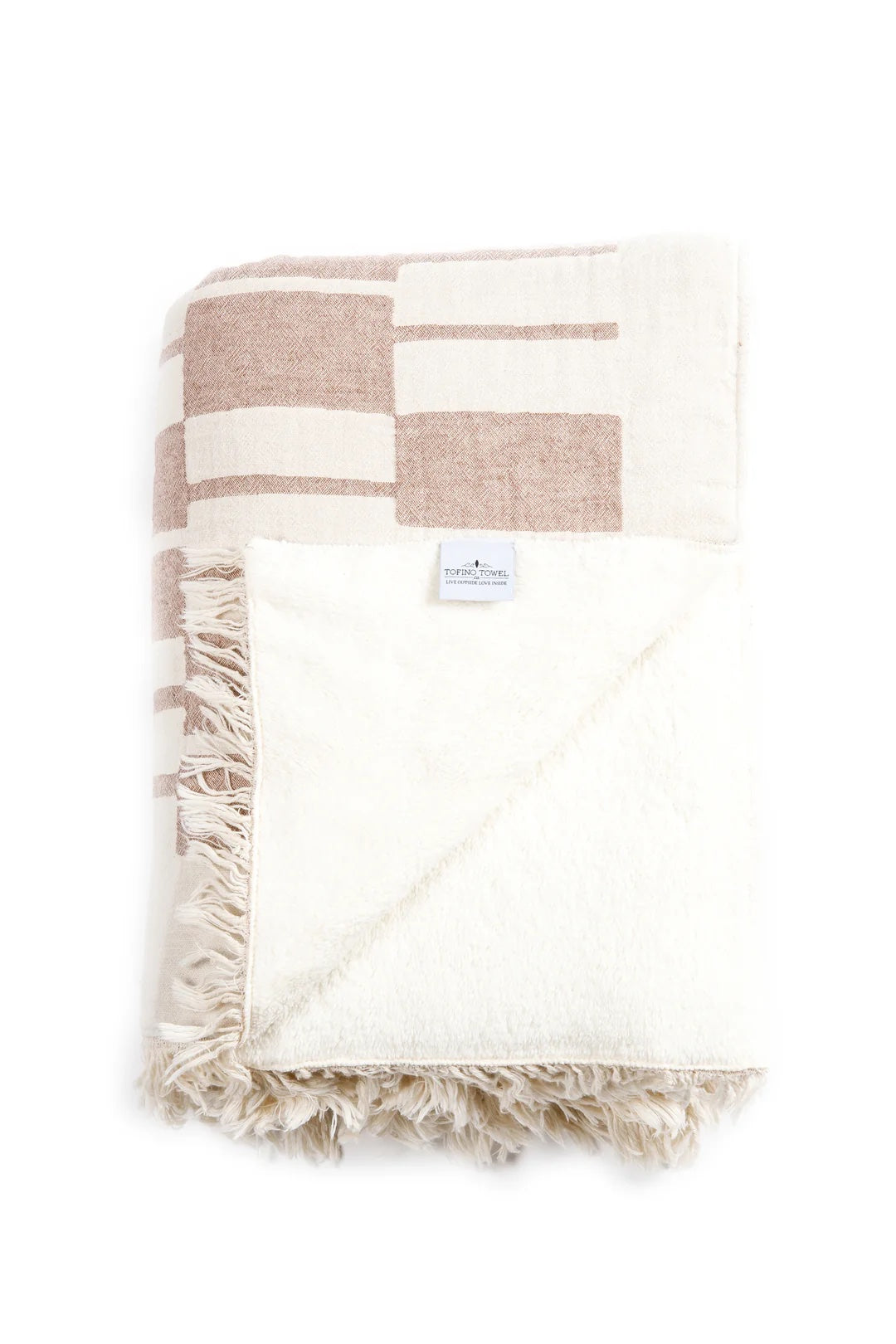 Tofino Towel Co. Vance Fleece Throw - Walnut