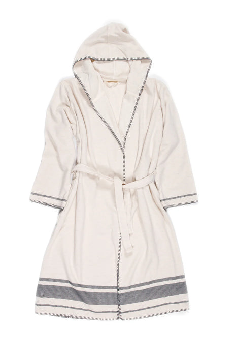 The Hawthorne Robe - Natural / Grey