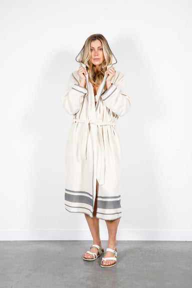 The Hawthorne Robe - Natural / Grey