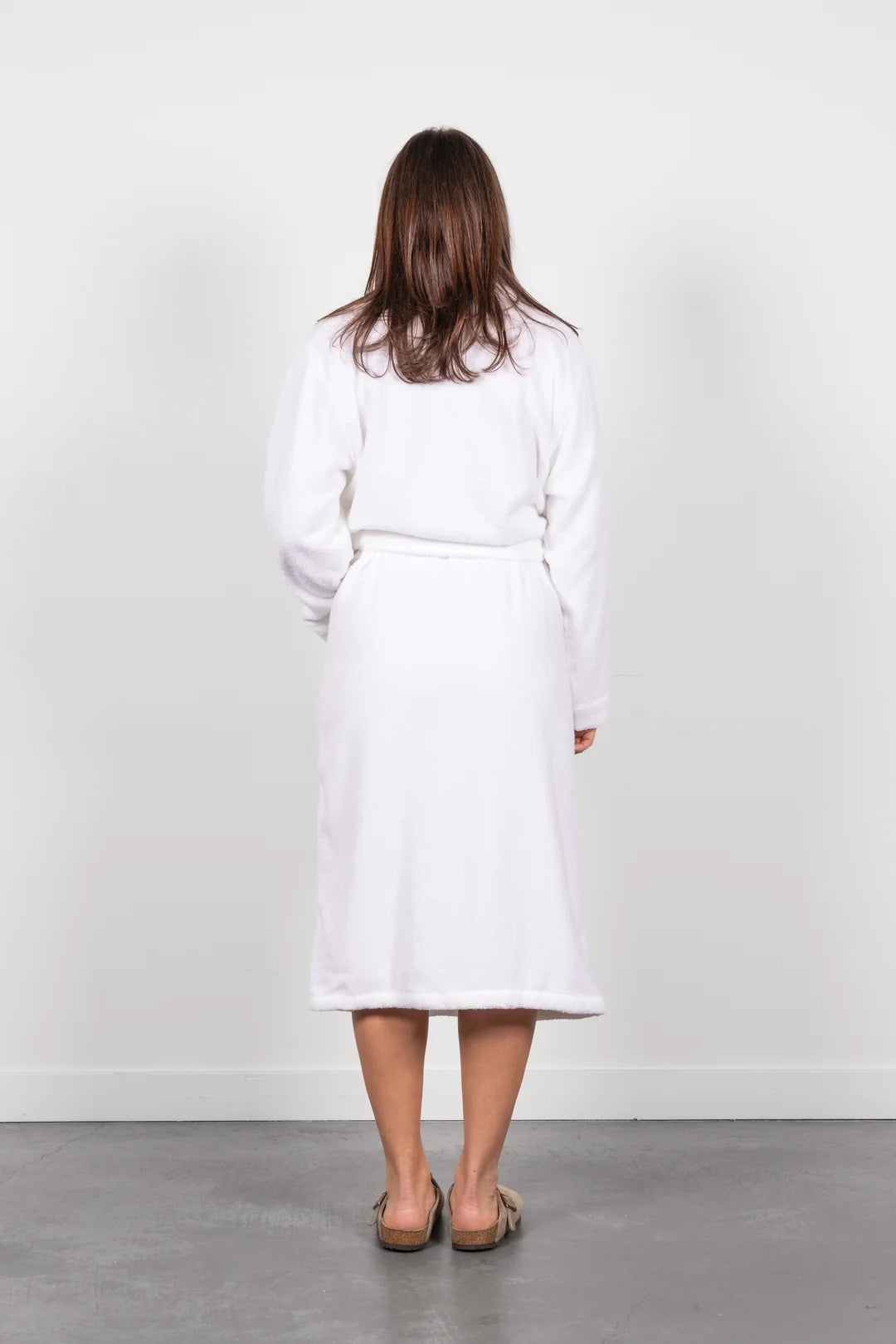 Tofino Towel Co. The Nova Unisex Boucle Terry Robe - White